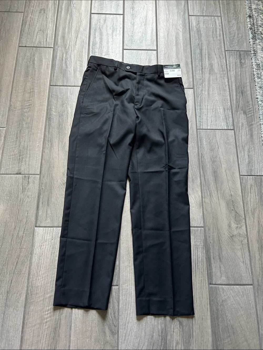 Pronto Uomo Black Dress Pants - Classic Tailored Trousers
